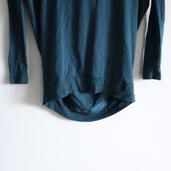 Wilfred Women's Sz XS Blue‎ Open Cowl Back Stretch Oversized Pullover Top - Picture 7 of 9